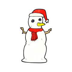 cartoon snowman