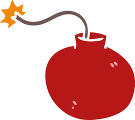 quirky hand drawn cartoon bomb