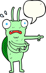 comic book speech bubble cartoon bug