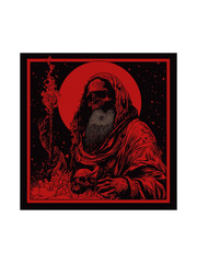 Doom Stoner Album Cover Vector Art