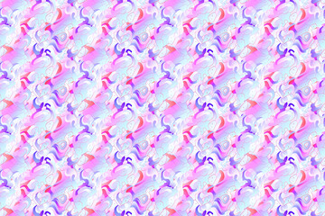 Lavender Swirls Fantasy, Abstract Pastel Waves Pattern