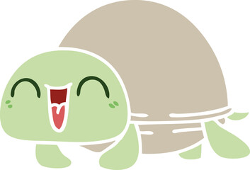 quirky hand drawn cartoon turtle