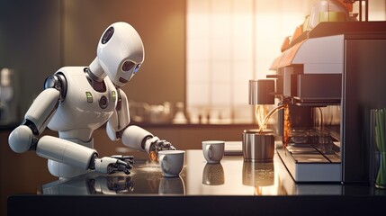 Robot Sitting at Table