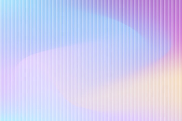 Vector Abstract wave glass vertical line pattern background. Texture of wavy glass, gradient background. Blurry bright backdrop for banner. background ribbed effect © Olha Ye