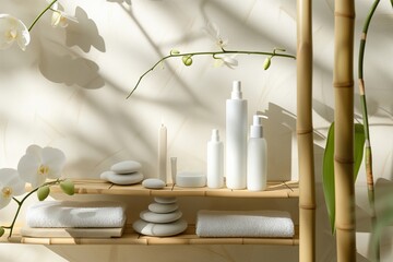 Holistic Skincare and Wellness Products Display, NAD+ boosting skincare products, Product Mockup