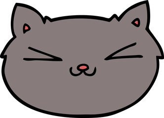 happy cartoon cat