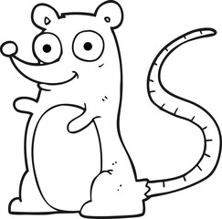 black and white cartoon mouse