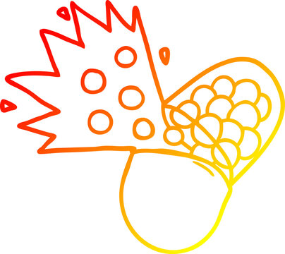 recommend clip art: warm gradient line drawing cartoon powerful medicine