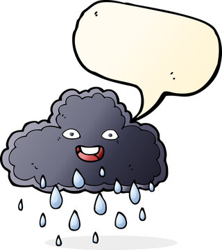 recommend clip art: cartoon raincloud with speech bubble