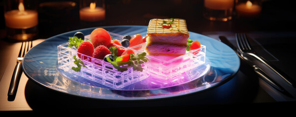 Future of culinary meal table.