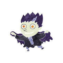 retro cartoon vampire