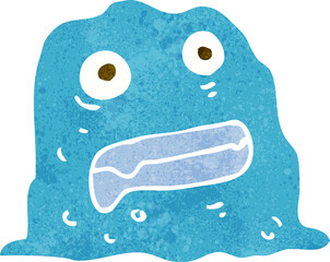 cartoon slime creature