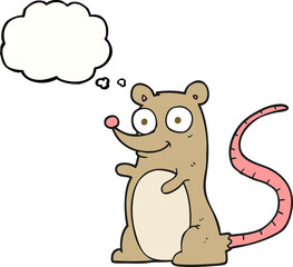 thought bubble cartoon mouse