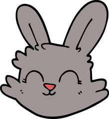 cartoon doodle happy rabbit
