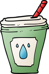 cartoon doodle juice bar drink