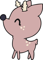 Obraz premium cartoon of kawaii cute deer