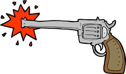 cartoon firing gun