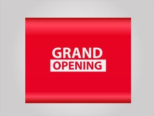 red flat sale web banner for grand opening banner and poster 