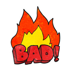 texture cartoon Bad symbol