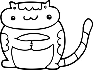 cute cartoon cat