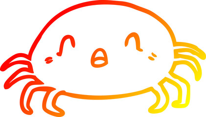 warm gradient line drawing halloween spider