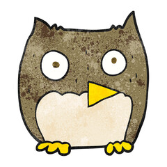 textured cartoon owl