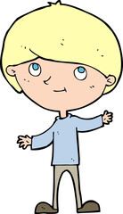 cartoon happy boy