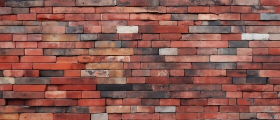 Abstract Multicolored Brick Wall Texture