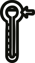 high temperature icon