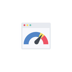 Internet speed flat icon