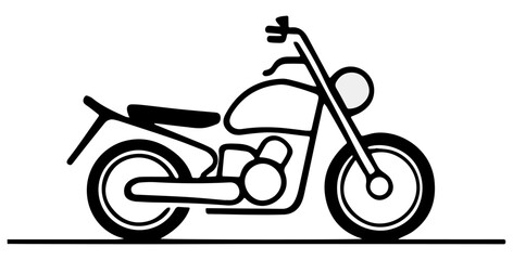 Motocykl ilustracja - obrazy, fototapety, plakaty
