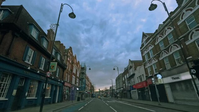Timelapse video of the car driving in London P2