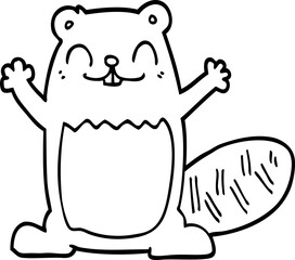 cartoon beaver