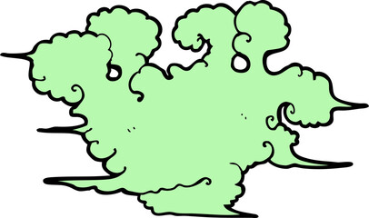 cartoon gas cloud