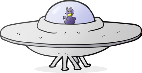 cartoon UFO