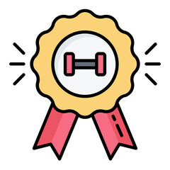 Fitness Badge Icon
