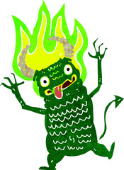 cartoon demon