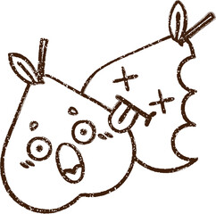 Pears Charcoal Drawing