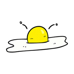 cartoon fried egg