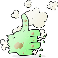 cartoon zombie hand