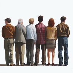 A Group of People Standing Next to Each Other