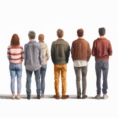 Obraz premium Group of People Standing Together
