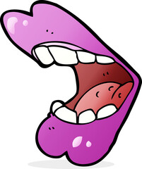 cartoon halloween mouth