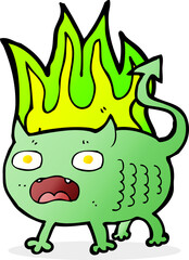 cartoon little imp