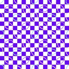 Abstract checkered Easter eggs seamless retro pattern for wrapping paper and fabrics print and party accessories