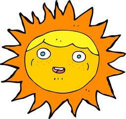 sun cartoon character