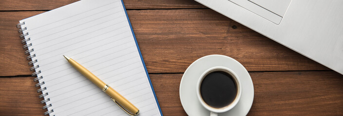  cup of coffee and laptop