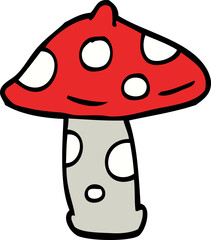 cartoon doodle mushroom