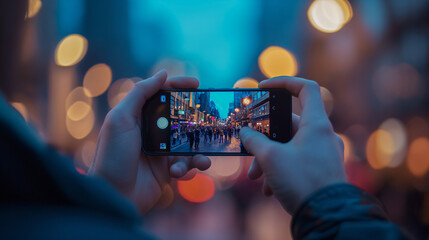 City Lights Through a Smartphone Lens