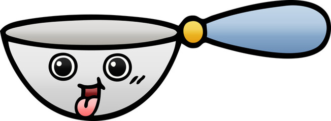 Obraz premium gradient shaded cartoon measuring spoon